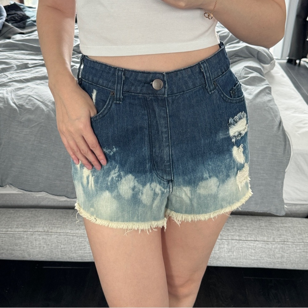 BDG gradient washed denim jeans shorts